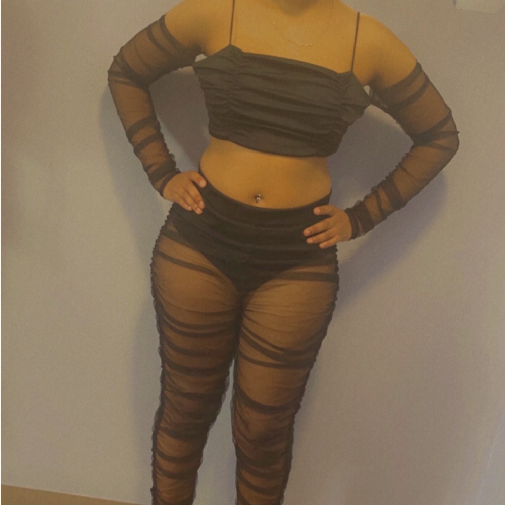Black Sheer Set- Party Girl Set